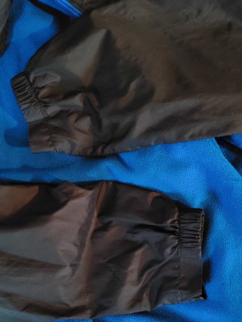 Columbia Kids Black Hooded Jacket with Blue Fleece Lining - Picture 9 of 14